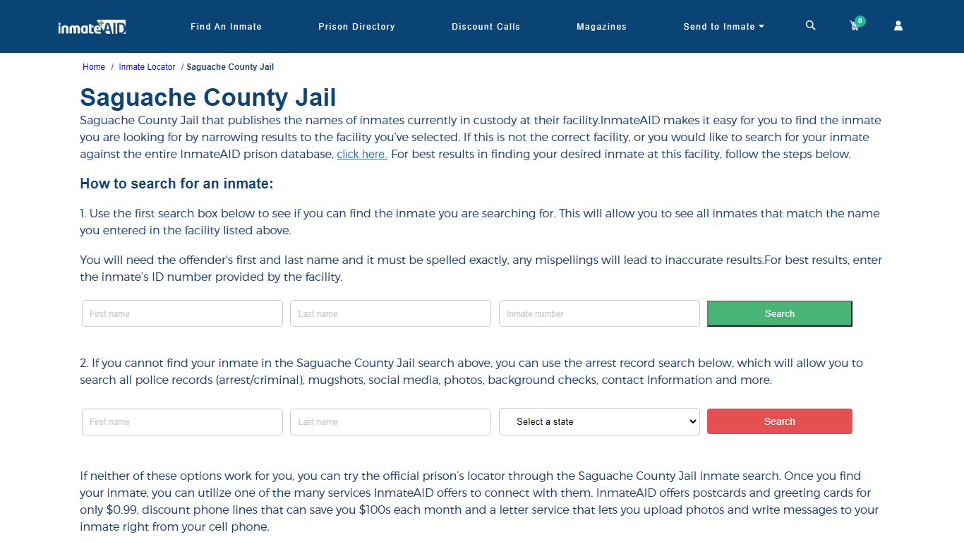 Saguache County Jail | Arrest Locator, Inmate Communication